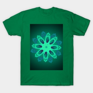 Flower Green Decorative T-Shirt